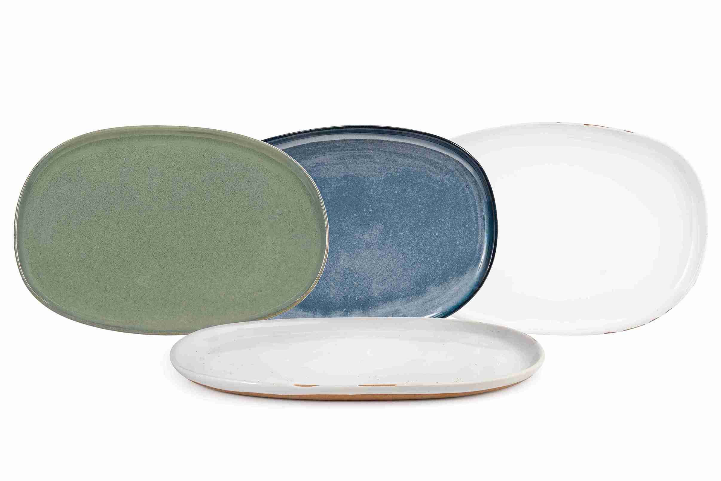 Front of the House Front of the House 13" Oval Artefact® Platter - White (Sold in case pack of 4) FOH-DOS033WHP21