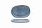 Front of the House Front of the House 13" Oval Artefact® Platter - Indigo (Sold in case pack of 4) FOH-DOS033BLP21
