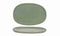 Front of the House Front of the House 13" Oval Artefact® Platter - Moss (Sold in case pack of 4) FOH-DOS033GRP21