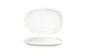 Front of the House Front of the House 13" Oval Artefact® Platter - White (Sold in case pack of 4) FOH-DOS033WHP21