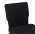 Chivari Black Fabric Church Chair with Full Back 20.5" Wide Black Steel Frame CH20FBB-ZF-T