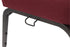 Chivari Maroon Fabric Church Chair with Full Back 20.5" Wide Gold Vein Steel Frame CH20FMGV-ZF-T