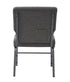Chivari Gray Fabric Church Chair with Full Back 20.5" Wide Silver Vein Steel Frame CH20FGRSV-ZF-T