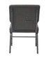 Chivari Gray Fabric Church Chair with Full Back 20.5" Wide Silver Vein Steel Frame CH20FGRSV-ZF-T