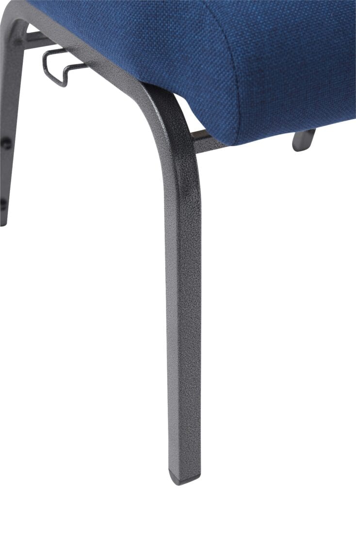 Chivari Indigo Fabric Church Chair with Full Back 20.5