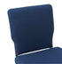 Chivari Indigo Fabric Church Chair with Full Back 20.5" Wide Silver Vein Steel Frame CH20FISV-ZF-T