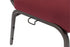 Chivari Maroon Fabric Church Chair with Cut-Away Back 18.5" Wide Gold Vein Steel Frame CH18MGV-ZF-T
