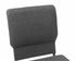 Chivari Gray Fabric Church Chair with Cut-Away Back 18.5" Wide Silver Vein Steel Frame CH18GRSV-ZF-T