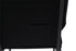Chivari Black Fabric Church Chair with Cut-Away Back 18.5" Wide Black Steel Frame CH18BB-ZF-T