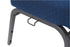 Chivari Cobalt Blue Church Chair with White Dot Fabric Cut-Away Back 20.5" Wide Silver Vein Steel Frame CH20BLSV-ZF-T