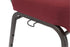 Chivari Maroon Fabric Church Chair with Cut-Away Back 20.5" Wide Gold Vein Steel Frame CH20MGV-ZF-T