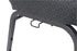 Chivari Dark Gray Fabric Church Chair with Cut-Away Back 20.5" Wide Silver Vein Steel Frame CH20DGRSV-ZF-T