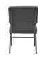 Chivari Gray Fabric Church Chair with Cut-Away Back 20.5" Wide Silver Vein Steel Frame CH20GRSV-ZF-T