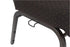 Chivari Walnut Church Chair with White Dot Fabric Cut-Away Back 20.5" Wide Gold Vein Steel Frame CH20WDGV-ZF-T