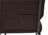 Chivari Espresso Fabric Church Chair with Cut-Away Back 20.5" Wide Gold Vein Steel Frame CH20EGV-ZF-T