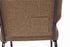 Chivari Tan Fabric Church Chair with Cut-Away Back 20.5" Wide Gold Vein Steel Frame CH20TGV-ZF-T