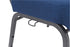 Chivari Indigo Fabric Church Chair with Cut-Away Back 20.5" Wide Silver Vein Steel Frame CH20IMSV-ZF-T