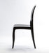 Chivari Black Resin Oval Back Sophia Ghost Chair CGSRB-ZG-T