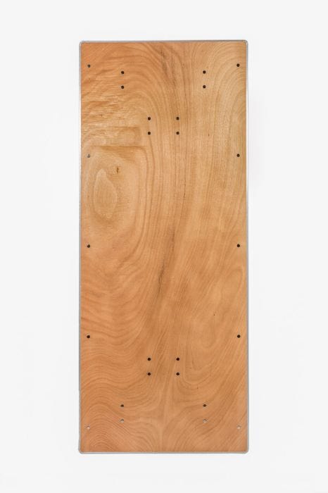 Chivari 72" x 30" (6 Foot) Rectangle Heavy Duty Plywood Folding Table  Metal Edge TPLYRT7230M-HU-T