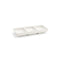 Front of the House FOH DSD017BEP23 6" x 2.5" Catalyst® Three Compartment Dish - 3 oz - Case of 12 FOH-DSD017BEP23