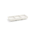 Front of the House FOH DSD017BEP23 6" x 2.5" Catalyst® Three Compartment Dish - 3 oz - Case of 12 FOH-DSD017BEP23