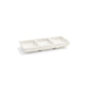 Front of the House FOH DSD017BEP23 6" x 2.5" Catalyst® Three Compartment Dish - 3 oz - Case of 12 FOH-DSD017BEP23