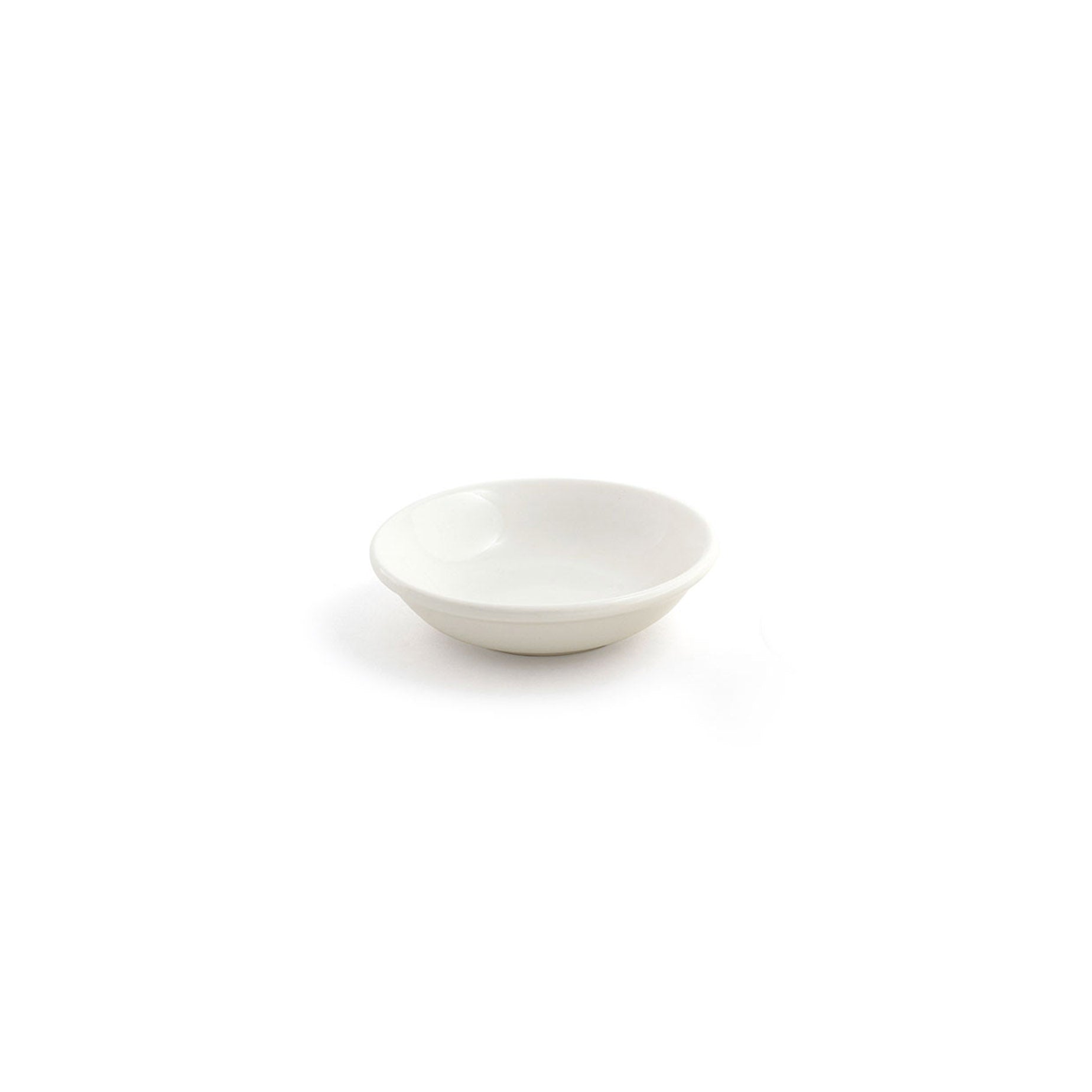 Front of the House FOH DSD018BEP23 3" Round Catalyst® Dish - 1 oz - Case of 12 FOH-DSD018BEP23