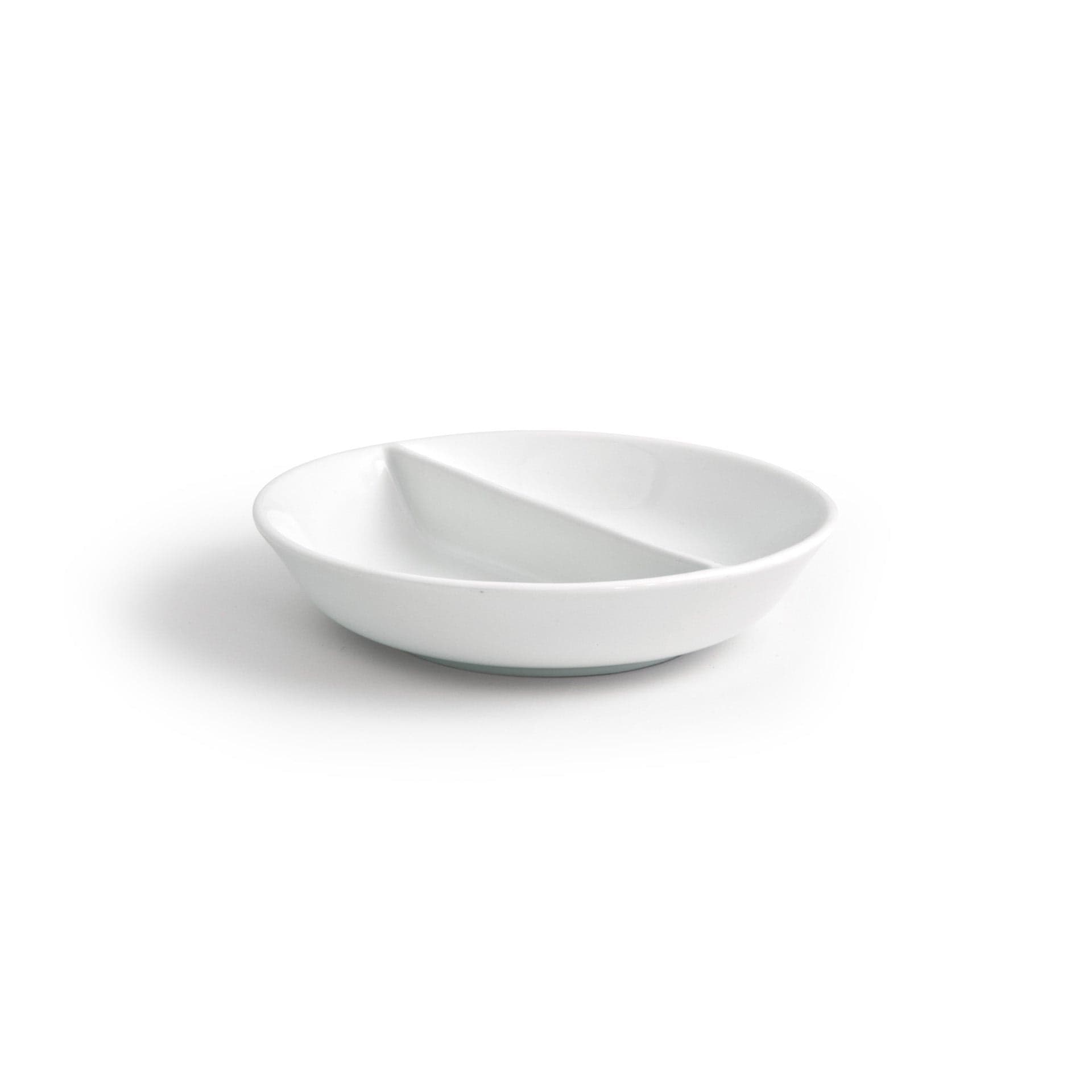 Front of the House FOH DSD027WHP23 Monaco 4.75" Superwhite Round Porcelain Dish-Sauce - Case of 12 FOH-DSD027WHP23