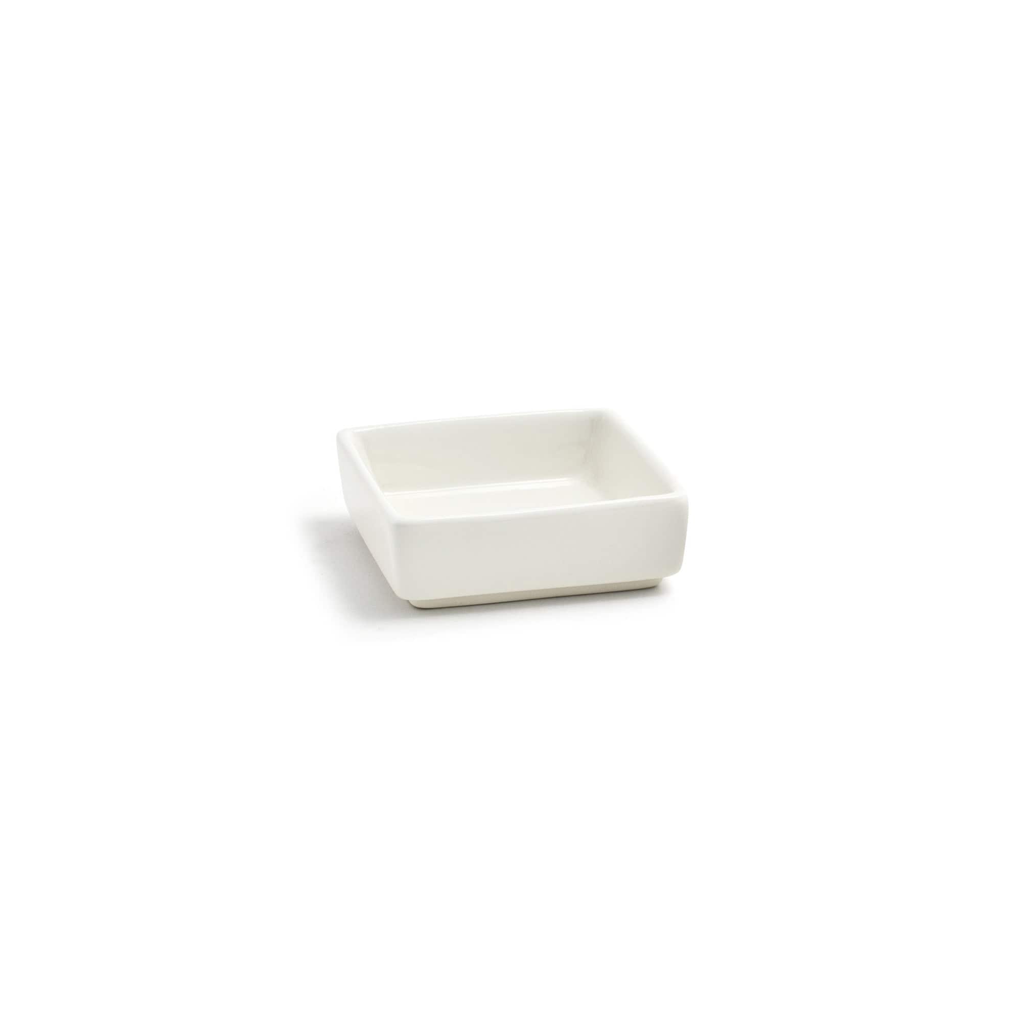 Front of the House FOH DSD028BEP24 2.5 oz Square Catalyst® Mod® Ramekin - Case of 24 FOH-DSD028BEP24