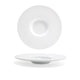 Front of the House FOH DSP035WHP22 Monaco 9.25" Superwhite Round Porcelain Plate - Case of 6 FOH-DSP035WHP22