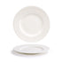 Front of the House Front of the House DSP042BEP22 8" Round Catalyst® Rim Plate - Facet™ - Case of 6 FOH-DSP042BEP22