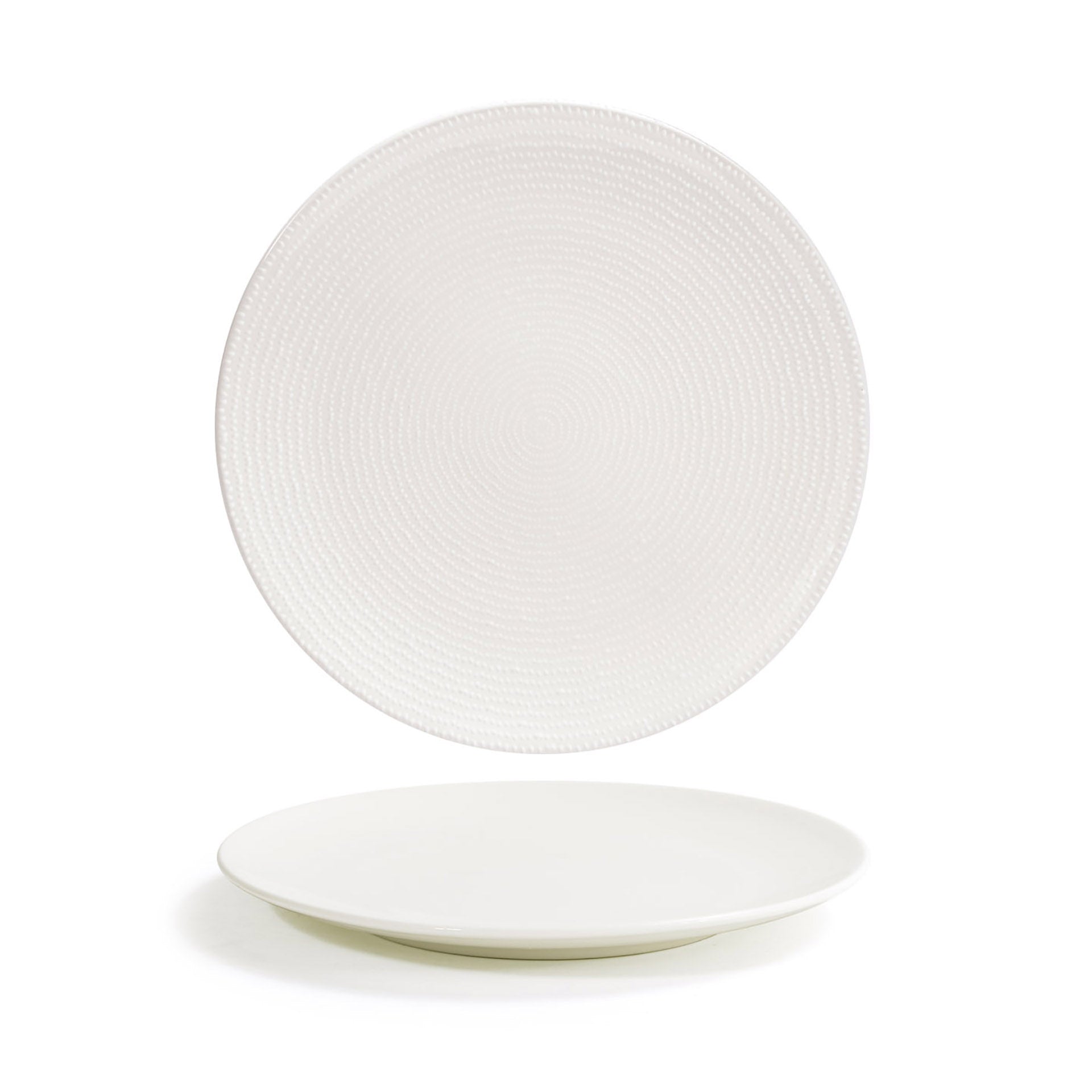 Front of the House Front of the House DSP045BEP22 8" Round Catalyst® Coupe Plate - Pearl™ - Case of 6 FOH-DSP045BEP22