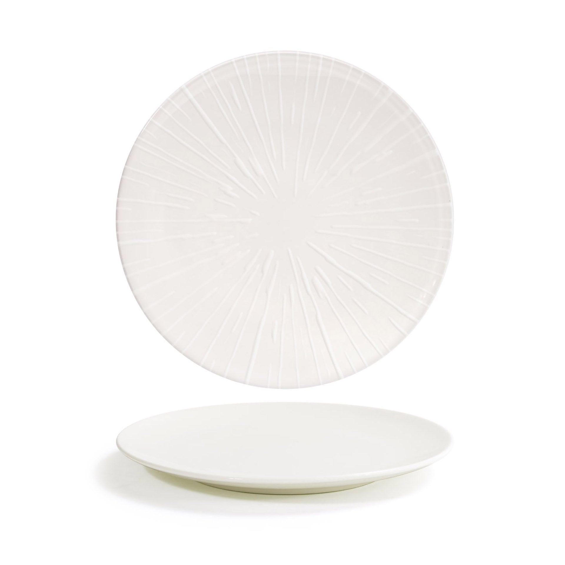 Front of the House Front of the House DSP046BEP22 8" Round Catalyst® Coupe Plate - Spoke™ - Case of 6 FOH-DSP046BEP22