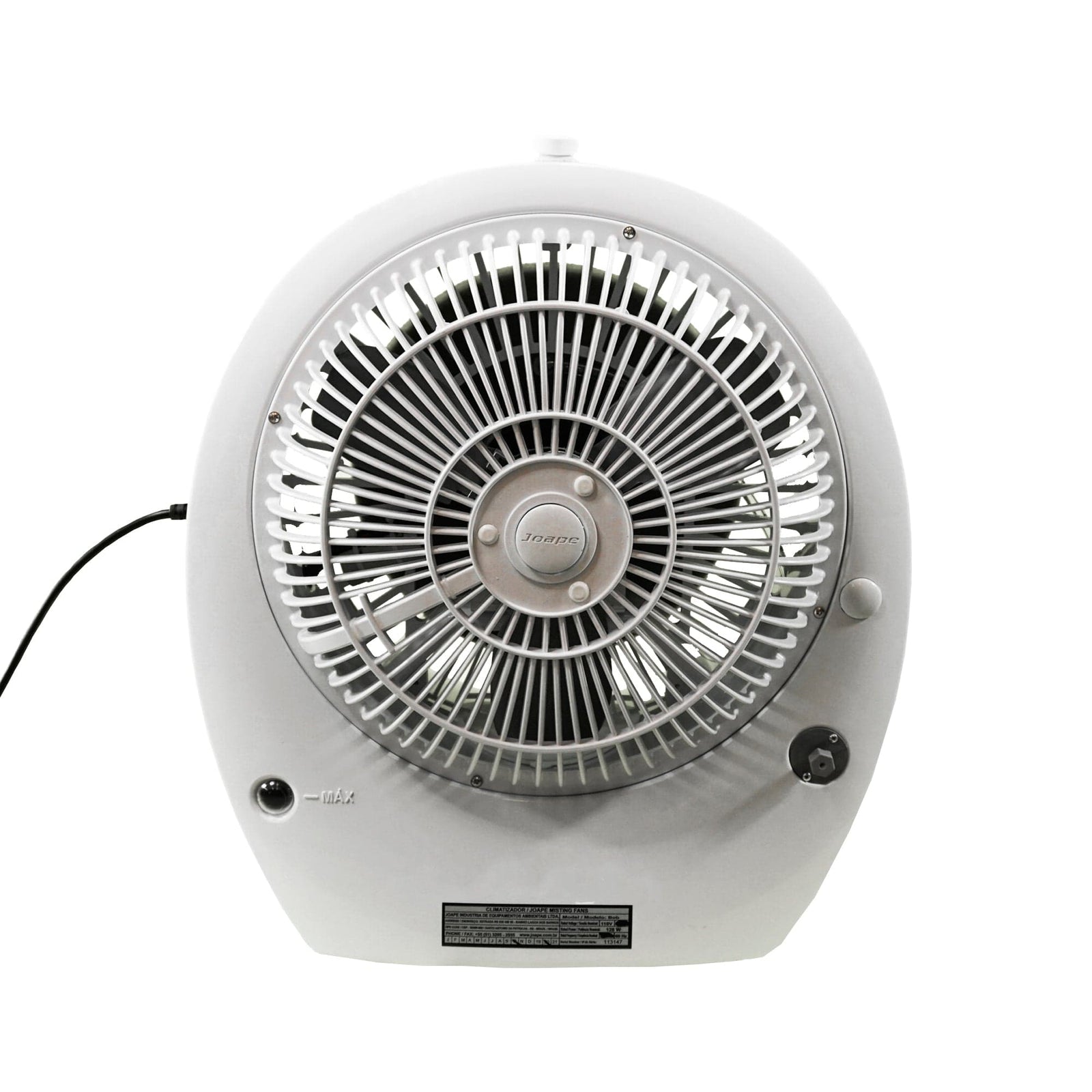 EcoJet White EcoJet Bob Tabletop Indoor/Outdoor Compact Personal Misting Cooling Fan ECJ-10500