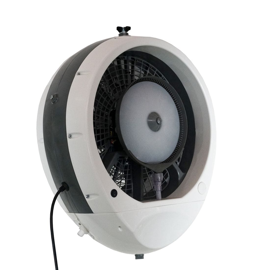 EcoJet White EcoJet Cyclone 18” Wall-Mount Outdoor Cooling Misting Fan for Patios & Commercial Spaces ECJ-9475