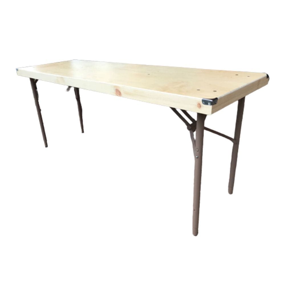 Chivari 72" x 24" (6 Foot) Rectangle Plywood Expo Table - Adjustable Height TEXPRT7224G-AX-T