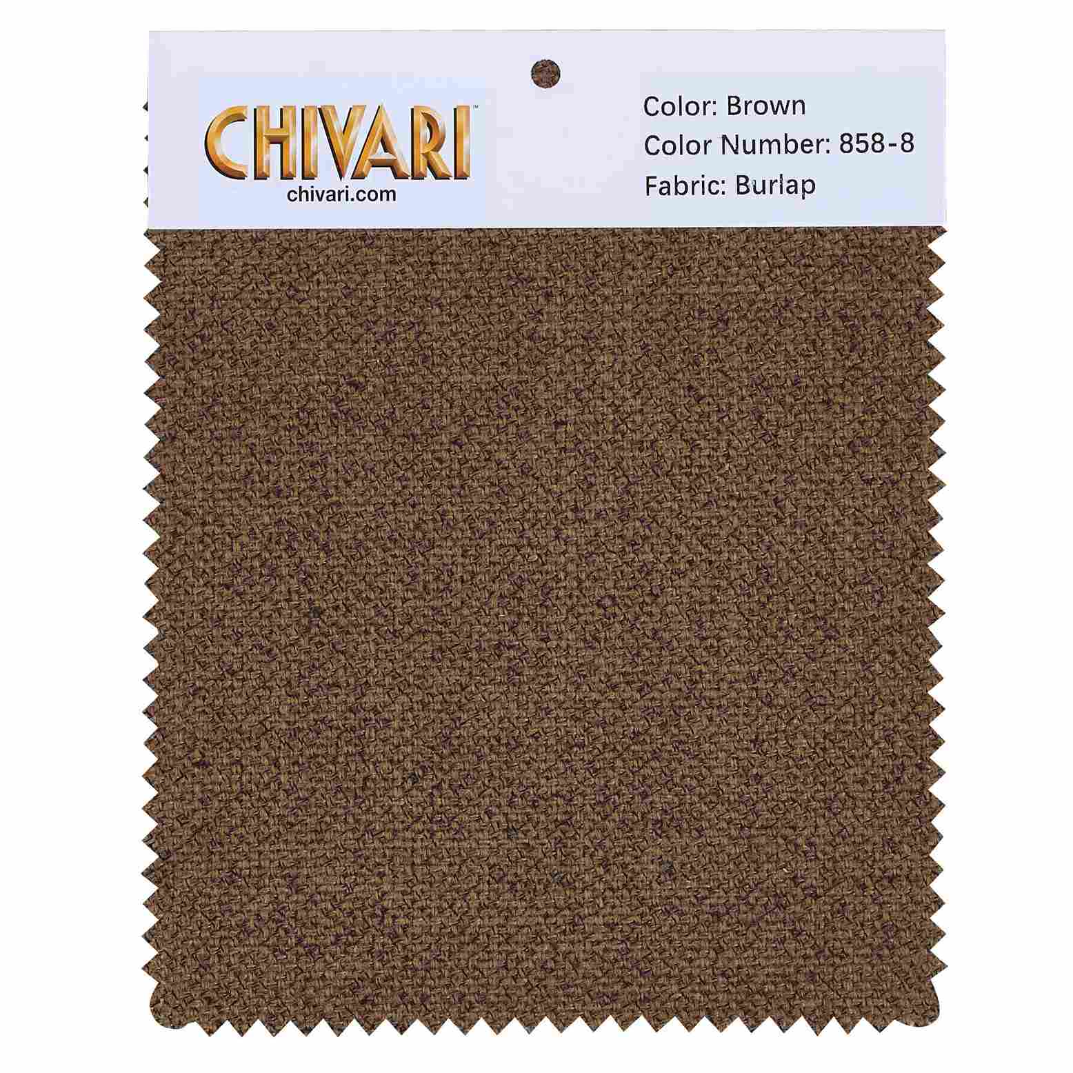 Chivari World’s Best Cushion Fabric Swatch – Burlap SW-B-BR-A