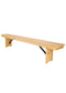 Chivari Natural 8 Foot (96″ x 12″) Rectangle Farmhouse Table Bench TFARM-BENCH-9612-NATURAL-AX-T