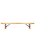 Chivari Natural 8 Foot (96″ x 12″) Rectangle Farmhouse Table Bench TFARM-BENCH-9612-NATURAL-AX-T