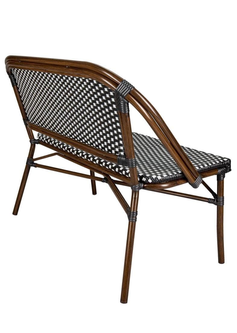 Toulouse Black on White French Bistro Set with 48x36