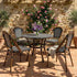 Toulouse Black and White French Bistro Set Includes 40" Table and 4 Chairs FBK-BLA-BLA4-AX