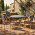 Toulouse Blue and White French Bistro Set Includes 40" Table and 4 Chairs FBK-BLU-BLU4-AX