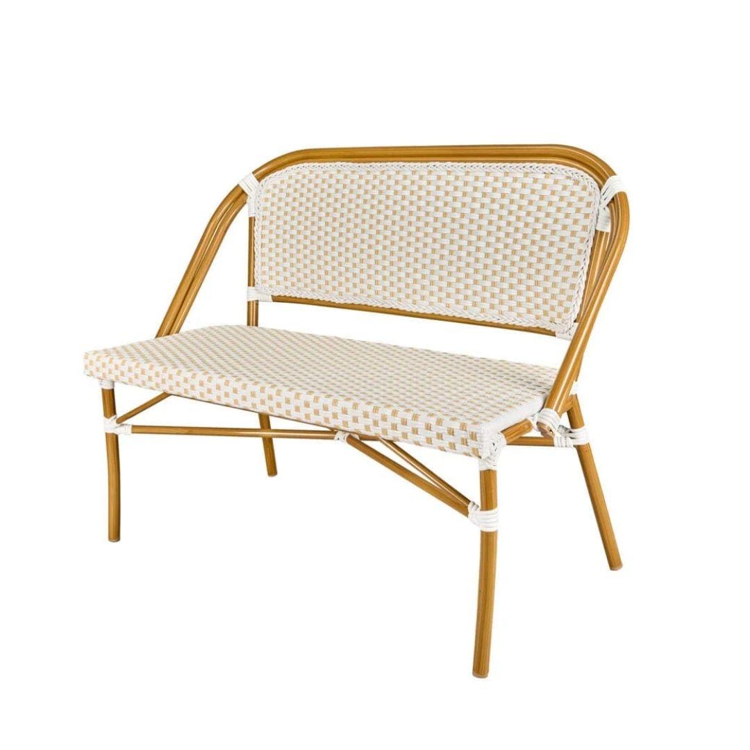 Toulouse White on Beige French Bistro Set with 48
