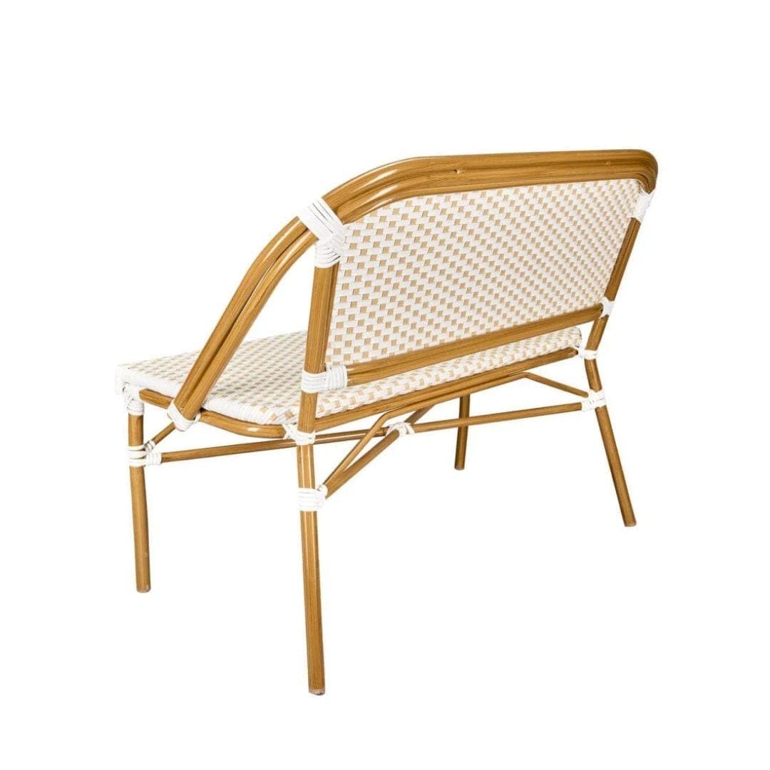 Toulouse White on Beige French Bistro Set with 48