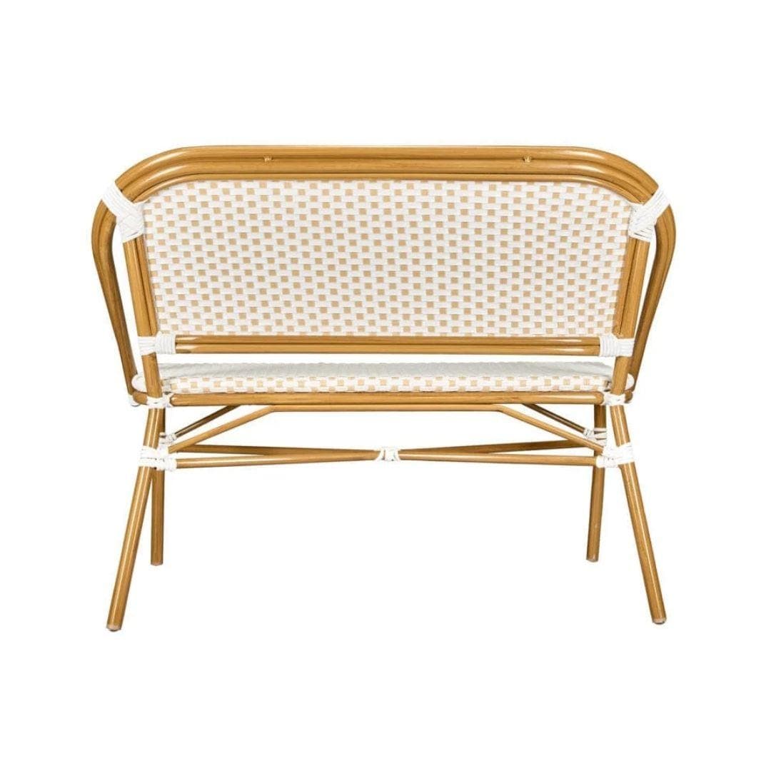 Toulouse White on Beige French Bistro Set with 48