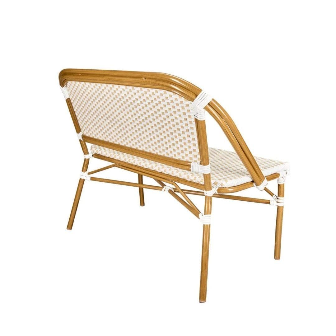 Toulouse White on Beige French Bistro Set with 48