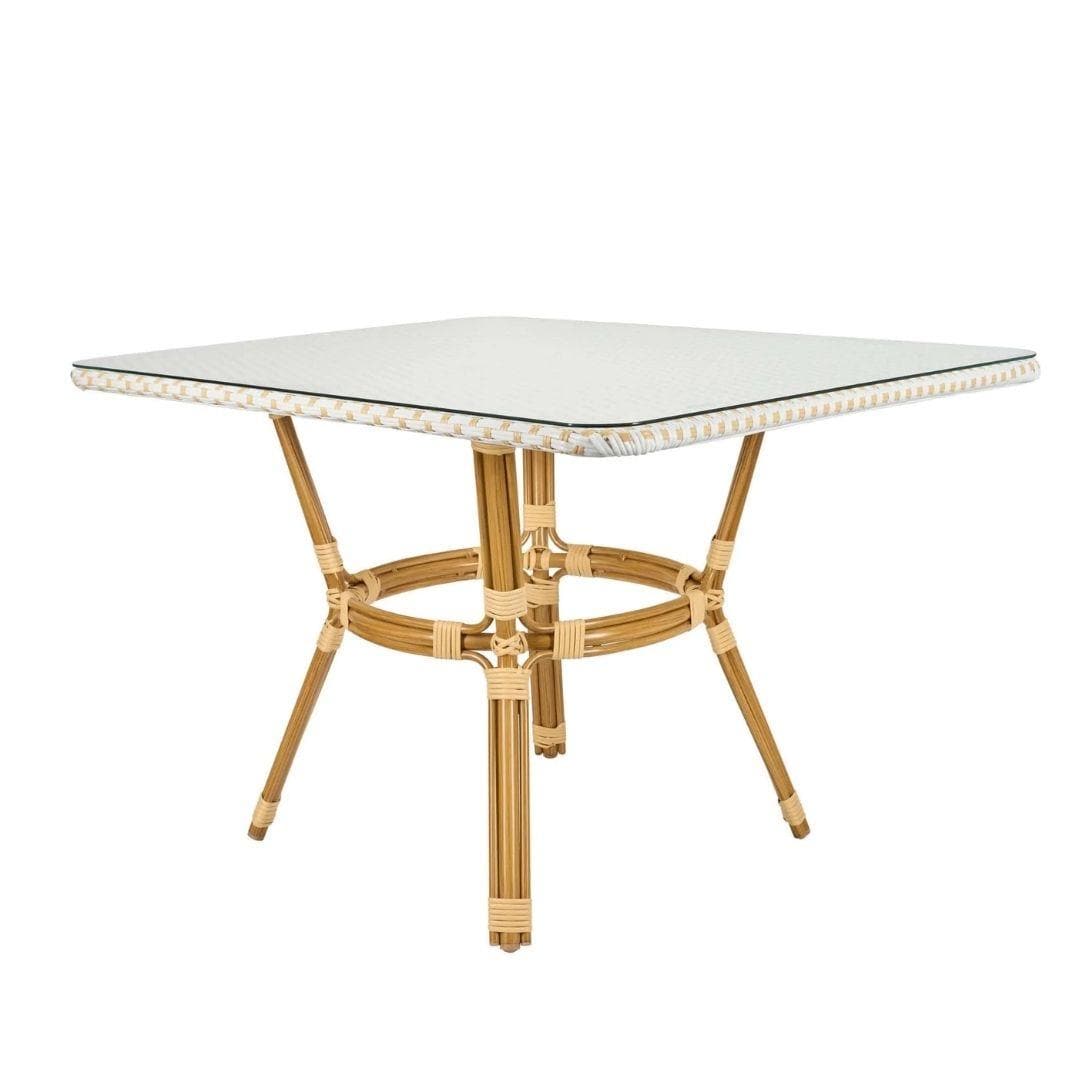 Toulouse White on Beige French Bistro Set with 48