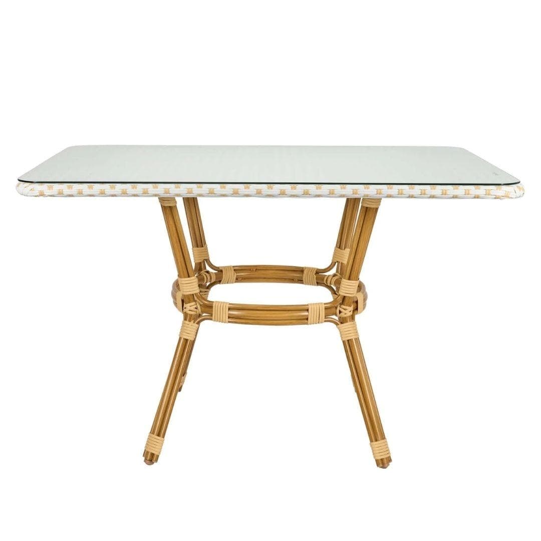 Toulouse White on Beige French Bistro Set with 48
