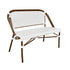 Toulouse White on White French Bistro Set with 48"x36" Table and 2 Benches FBK-WWD-4836X2B