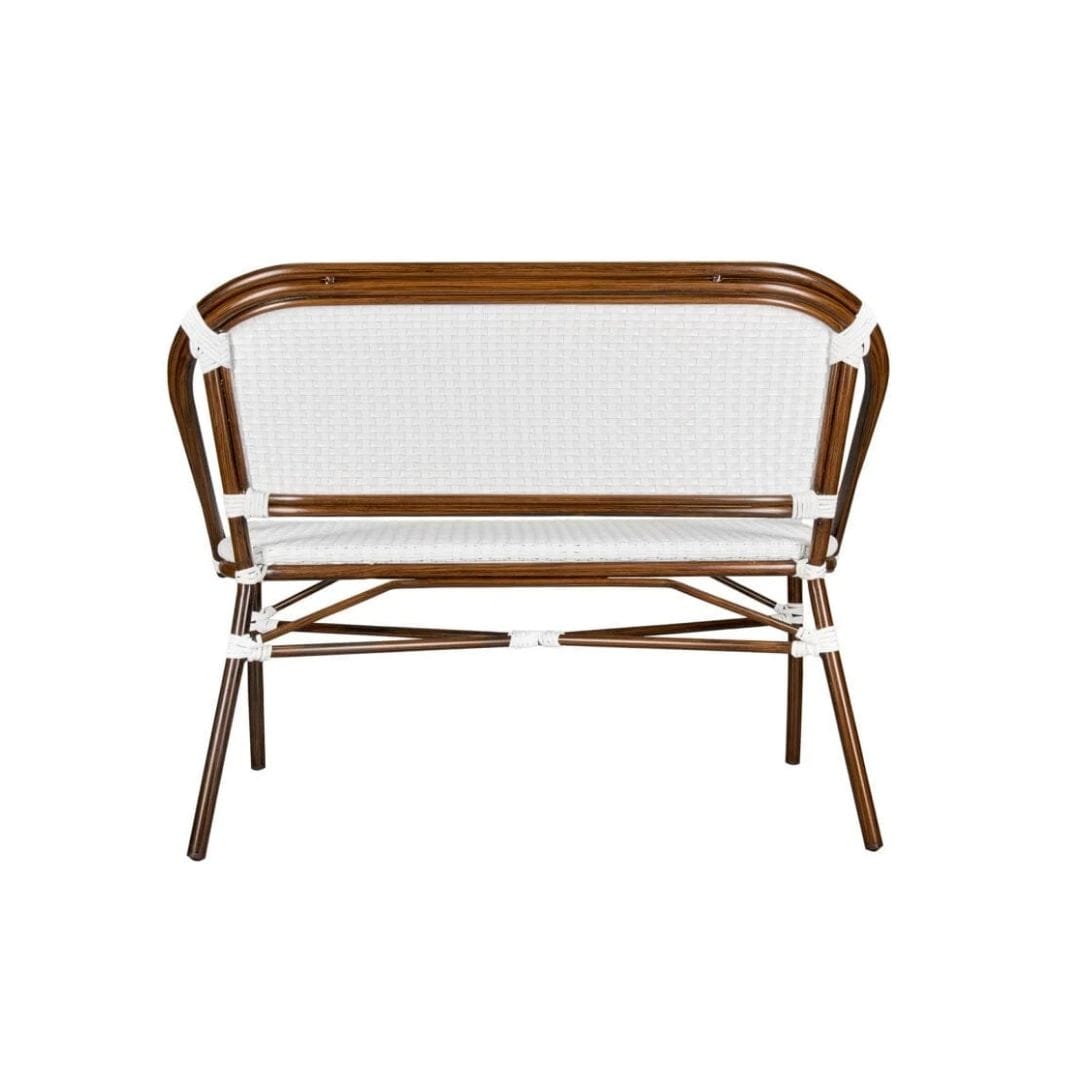 Toulouse White on White French Bistro Set with 48